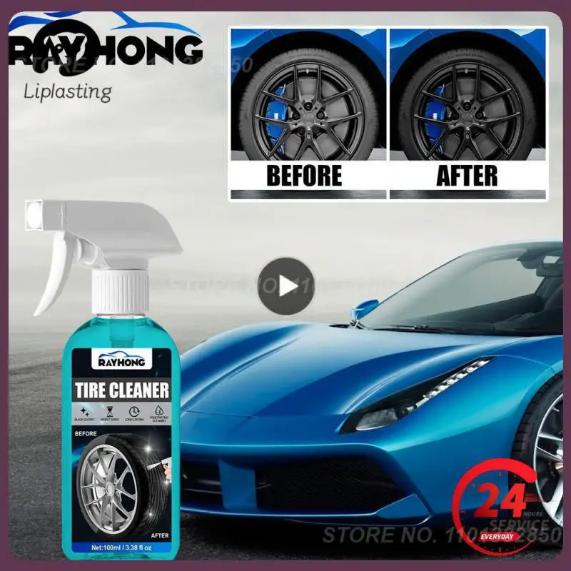 Wheel Coating Paint Car Tire Shine Spray 100ml Tire Cleaner Spray For Cars  Trucks Motorcycle Wheel And Tire Polish Wheel Cleaner - AliExpress