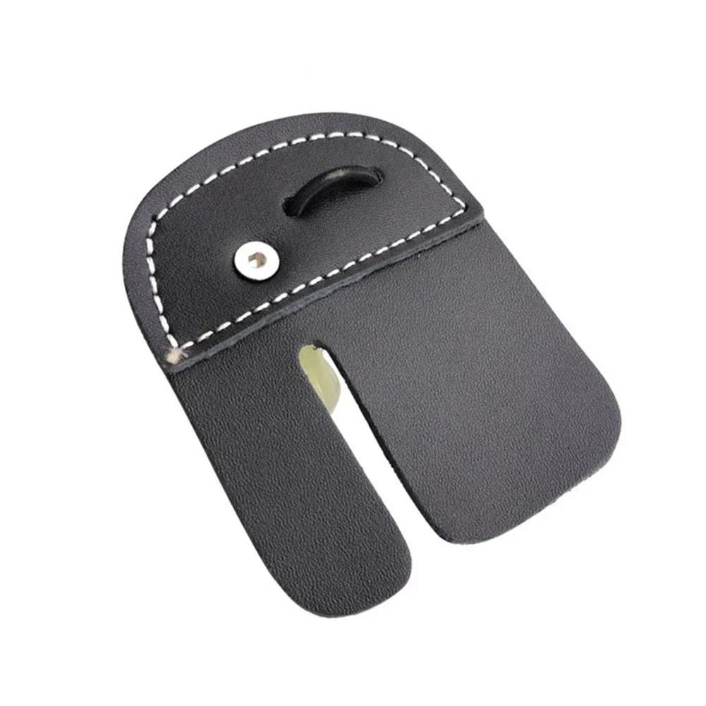 Cow Leather Archery Finger Guard Protection Pad Glove Tab Bow Shooting Hand Guard Tool Arrow Training Shooting Hunting Supplies