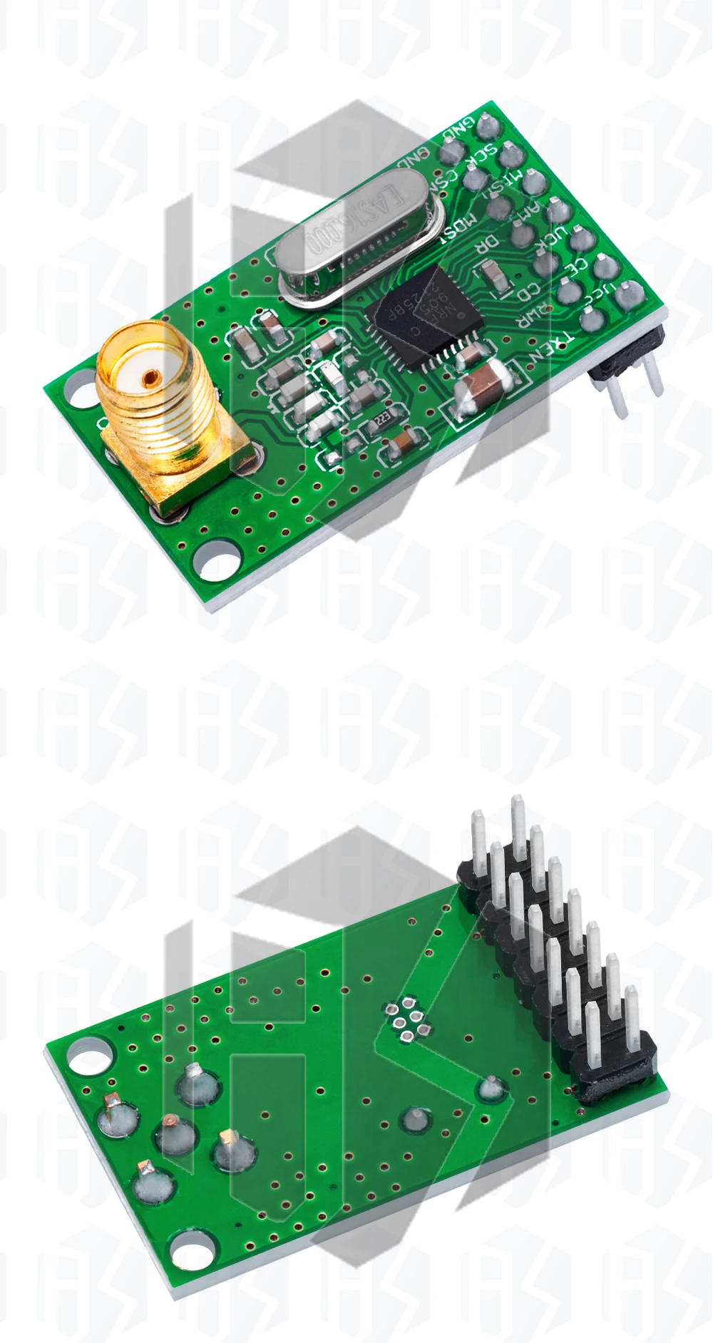 1 ~ 10PCS NRF905 Wireless Transceiver Modul Drahtlose Sender Empfänger Bord NF905SE Mit Antenne FSK GMSK 433 868 915MHz – Detail 7