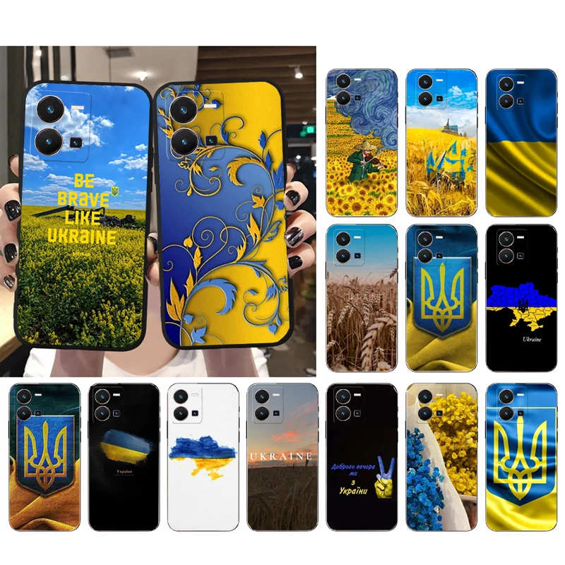 

Phone Case For VIVO Y31 Y21 Y77 Y76 Y35 Y55 Y53S Y15S V21 V21E V20SE X50 X60 X70 Pro Plus Ukraine Shell