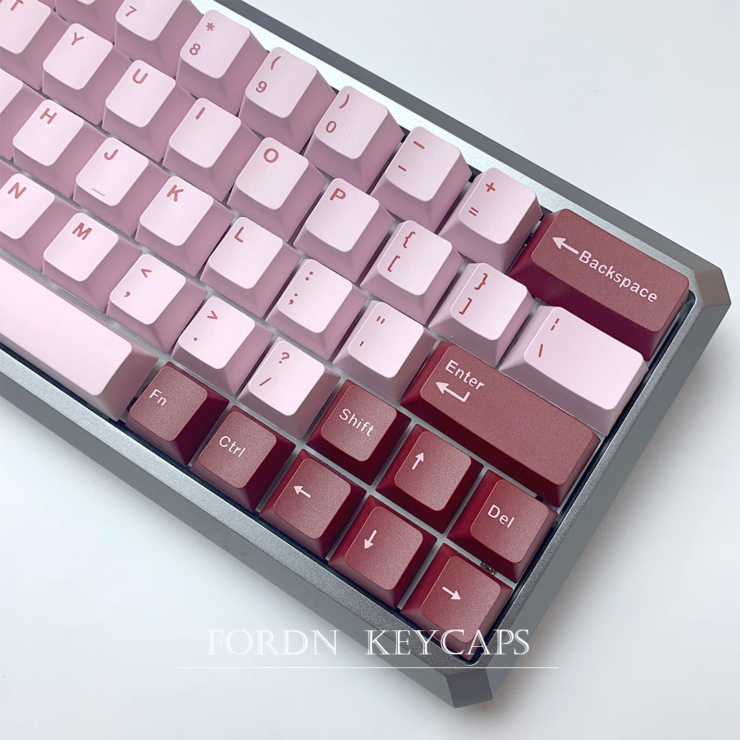 

127 Keys GMK Keycaps OEM Profile PBT Double Shot Keycap Darling Pink Cute Keycaps For Mechanical Keyboards MX Switch Key Caps