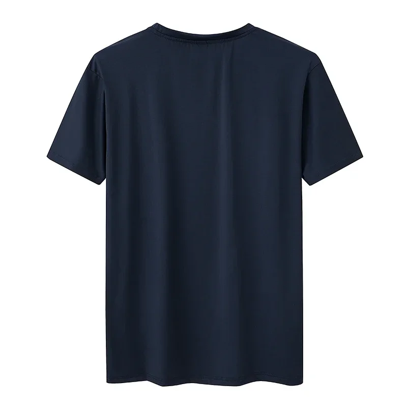 플러스 사이즈 T 셔츠 남성 7XL 110-175kg 여름 빠른 건조 스포츠 T 셔츠 피트니스 러닝 라운드 넥 반소매상의