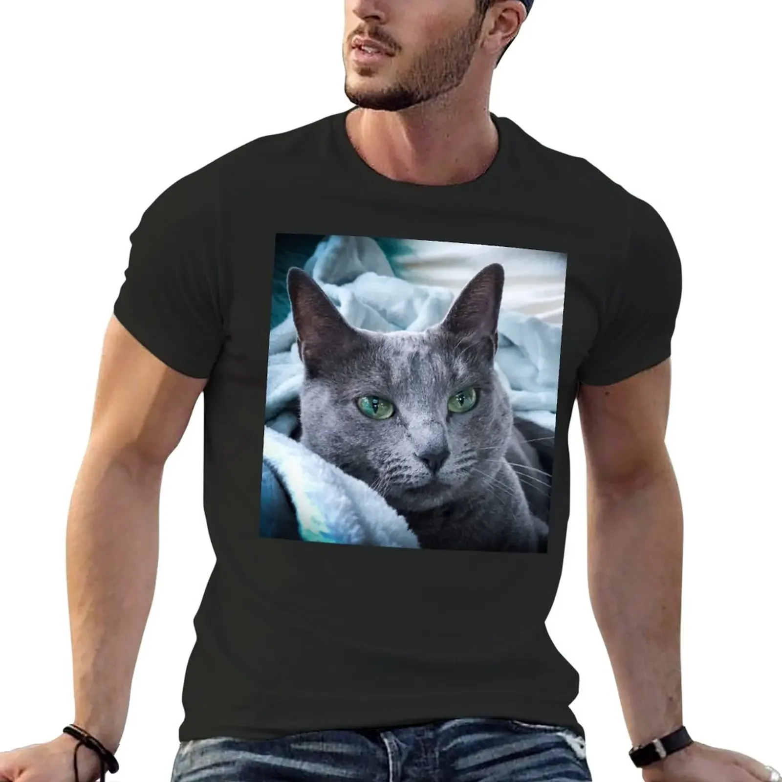 

Miss Russian Blue. T-Shirt for a boy anime heavy weight t shirts for men