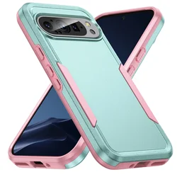 Shockproof Hybrid Dual Layer Cover for Pixel 9 Pro (Green)