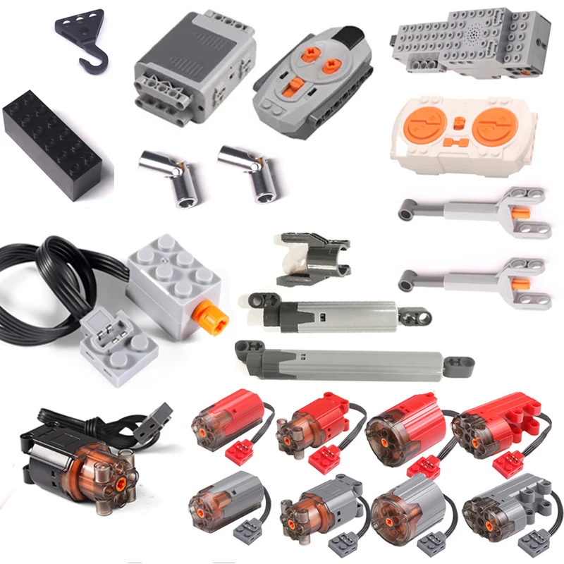 Micro-Motor Bricks Toys 61927 92693 Push Rod Train Monster Servo Compatibile Con Parti Lego Giunti Universali Pf Building Blocks