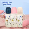330ml star pattern baby bottle, bite-resistant, anti-flatulence PP bottle, large-capacity bottle for babies over 6 months old 2