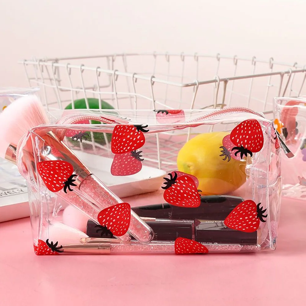 ZZFENGKR Make-up-Tasche Transparent, Wasserdicht – Violett, 12,7x12x5 Cm, Mini-Größe Für Kosmetik & Kleinkram