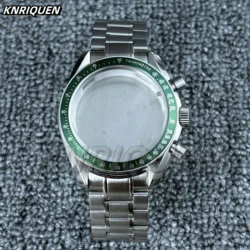 Multifunctional 39.7mm Speedmaster Watch Case with Versatile Fit for Moon Bottom Cover (A5 - Case Strap Bezel)