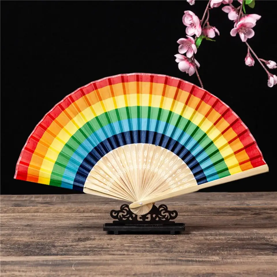 Kentmuel Grande Ventaglio Pieghevole A Mano, 33 Cm, Cinese, Per