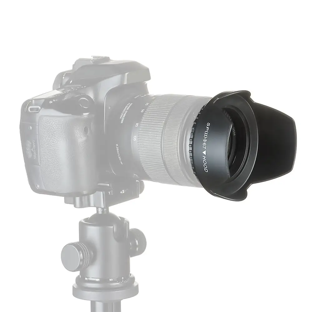 Camera Lens Hood Lens Hood 49mm 52mm 55mm 58mm 62mm 67mm 72mm 77mm Screwed Flower Petal For Canon Nikon Sony Camera Lens