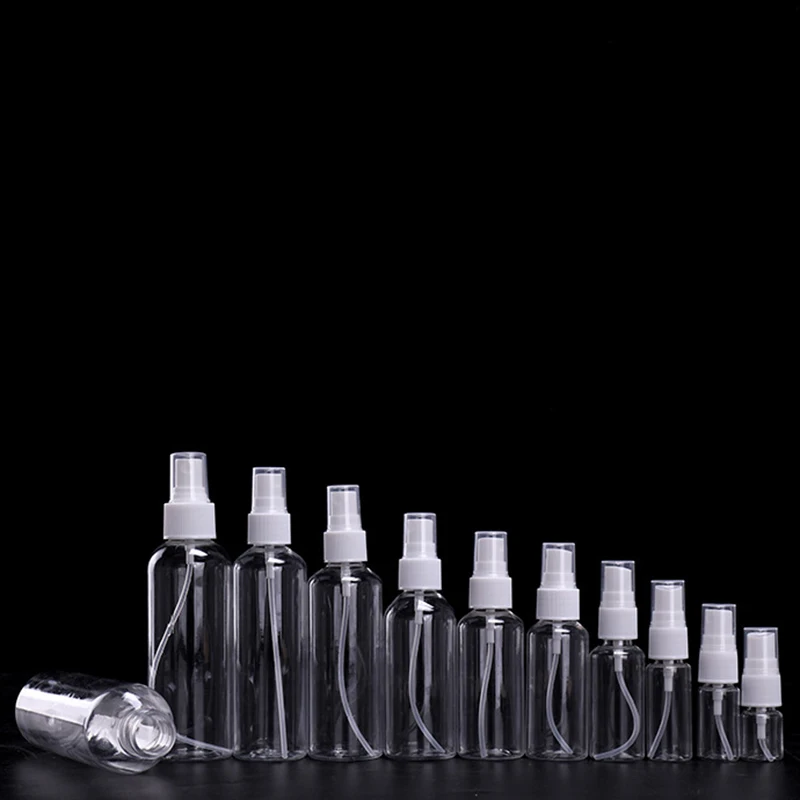 1PC Bottle Clear Plastic Empty Spray Bottle Portable Refillable Perfume Clear Sample Dispenser Small Spray Bottle 6