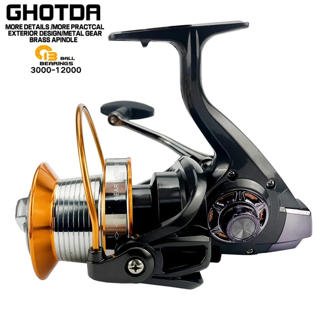 12+1 BB 5.2:1/5.1:1/4.1:1 Surf Casting Reel Long Shot Sea Fishing