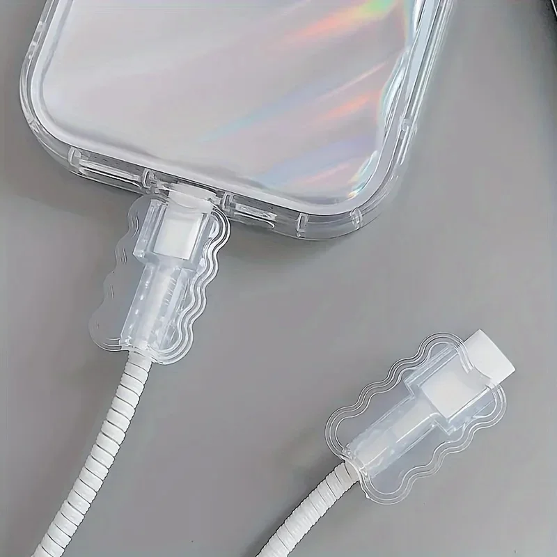 Protezioni per Cavi Dati, Protezione Anti-Rottura per Cavi, Accessorio per Telefoni Cellulari, Gestione Flessibile dei Cavi per Scuola e Casa - immagine 5
