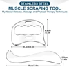 Stainless Steel Gua Sha Massage Tools Muscle Scraper Tool,Graston Tool Set for myofascial Release,Scar Tissue Massager for Back 2