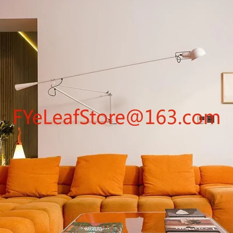 Customized Italian Flos 265 long arm wall lamp designer Nordic industrial wind rocker long pole minimalist art reading lamp 4
