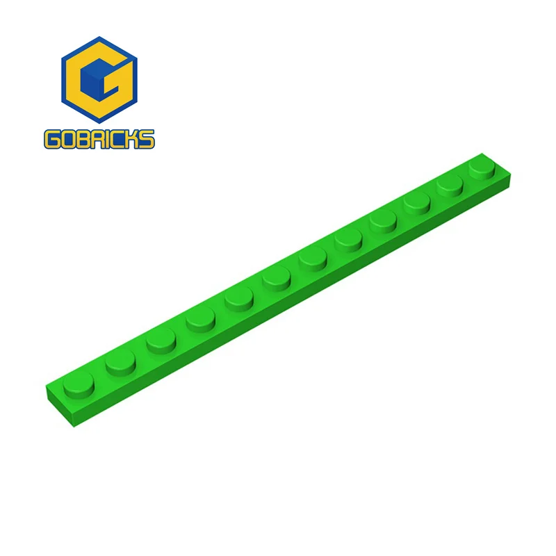 Gobricks 10Pcs Moc Plate 1X12 Compatibile 60479 Assemblano Particelle Building Blocks Parti Fai Da Te Block Bricks Tech Parts Toys
