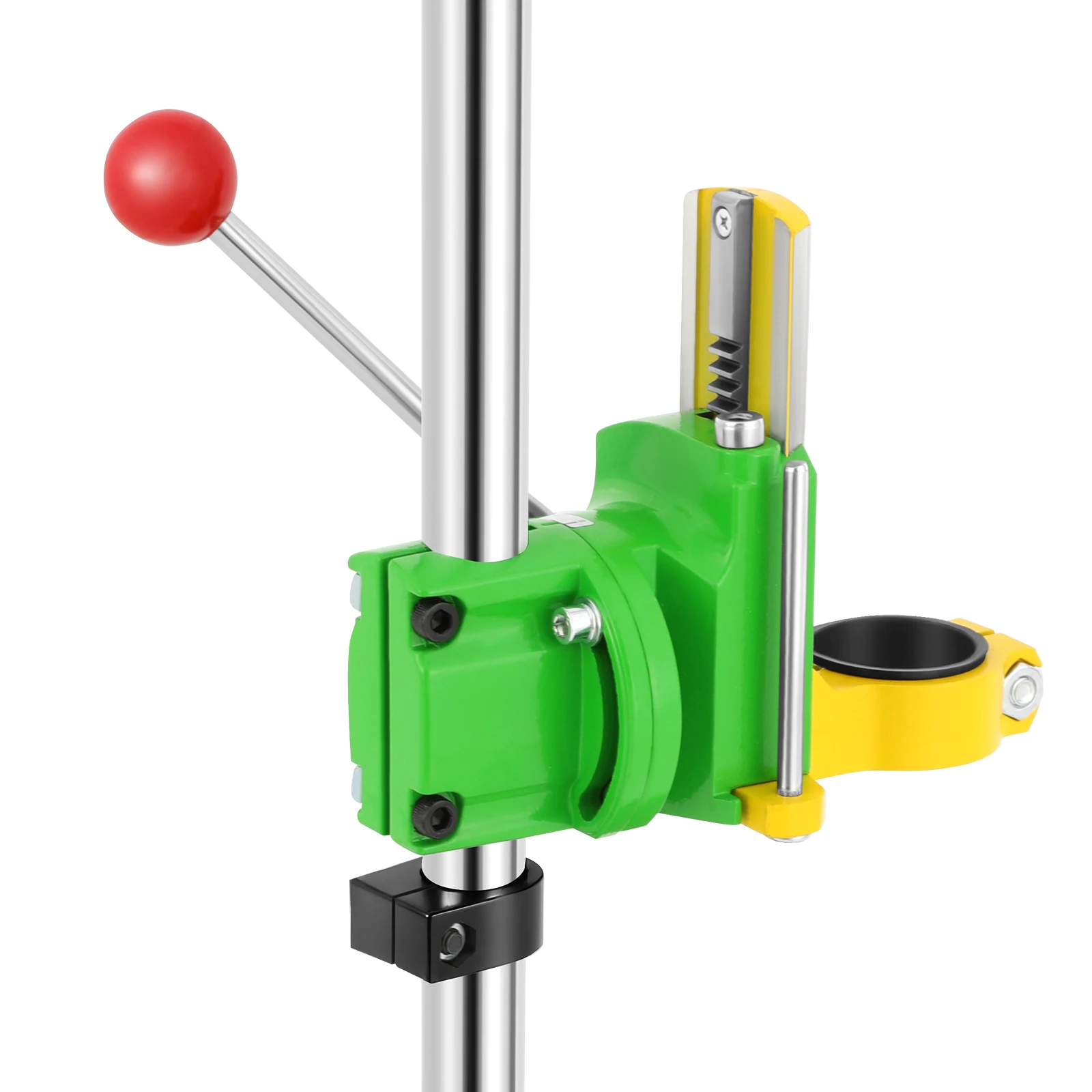Robuster Handbohrständer mit 90-Grad-Drehklemme, Präzisions-Bohrführung mit Universal-Bohrhalter für Werkstatt und Heimgebrauch – Detail 13