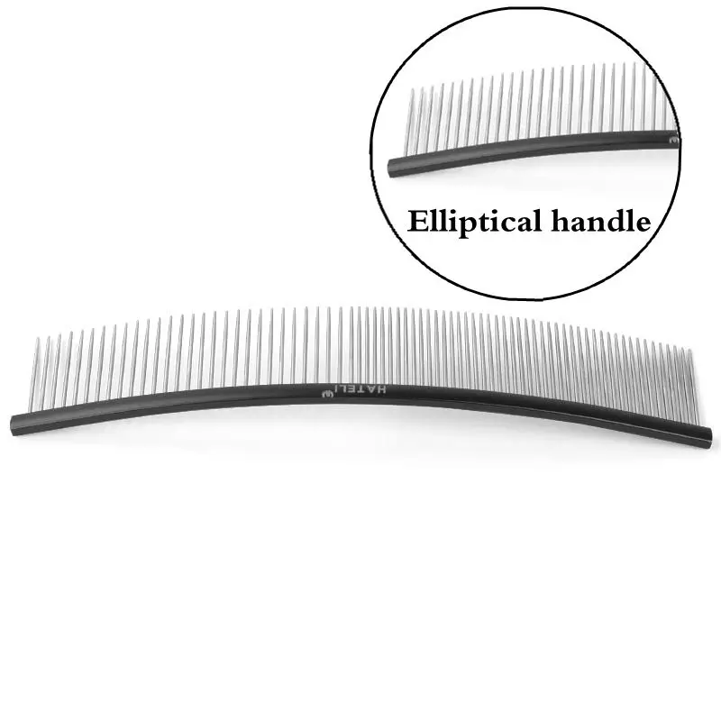 Black oval handle