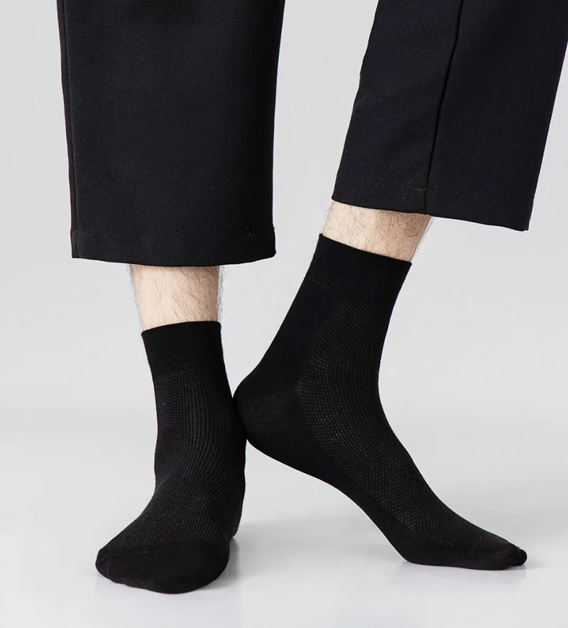 10 Paar Herren-Sommersocken aus Mesh-Bambusfaser, modische, atmungsaktive Business-Socken, geeignet für verschwitzte Füße, Freizeitsocken – Detail 13