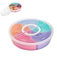 Multi-function Food Storage Tray with Lid Food Containers Tray To Keep for Nuts and Candy Dried Fruit Snack Plate Serving Platte 1