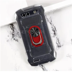 Enhanced Product Title:  
Durable TPU Soft Silicone Case with Back Ring Holder for King Kong Mini2 Pro (Clear Tpu C Red)