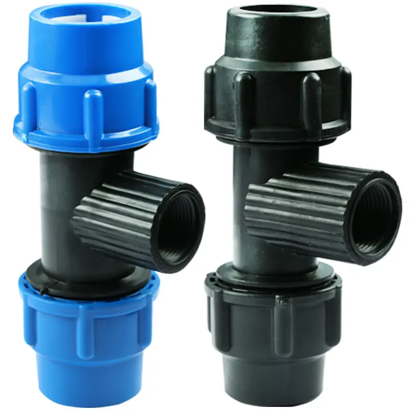Pe Irrigation Black Blue Plastic Pe Water Pipe Quick Connect, Inner