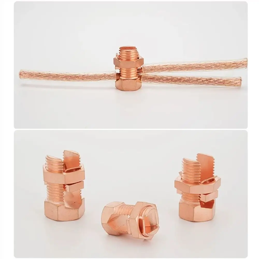 Copper Split Bolt Connector Sturdy Durable Clamp Screw Terminal