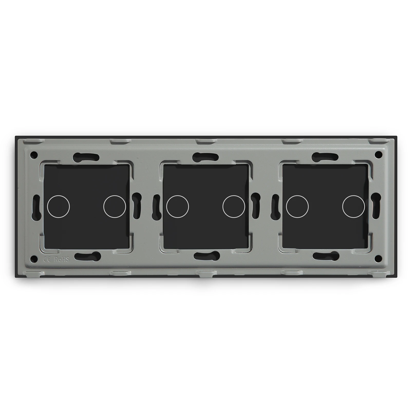 Bseed Triple Painel de Vidro Apenas 288 mm Triplo 3gang Branco Preto Gloden para Interruptor de Parede Função Parte Faça Você Mesmo com Quadro de Metal - Image 6