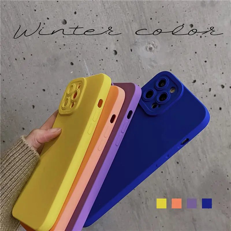 Camera Protection Silicone Phone Case For iPhone 13 Pro Max 11 12 Pro Max XR XS Max X 7 8 Plus Soft Shockproof Matte Back Cover iphone 13 pro max case leather