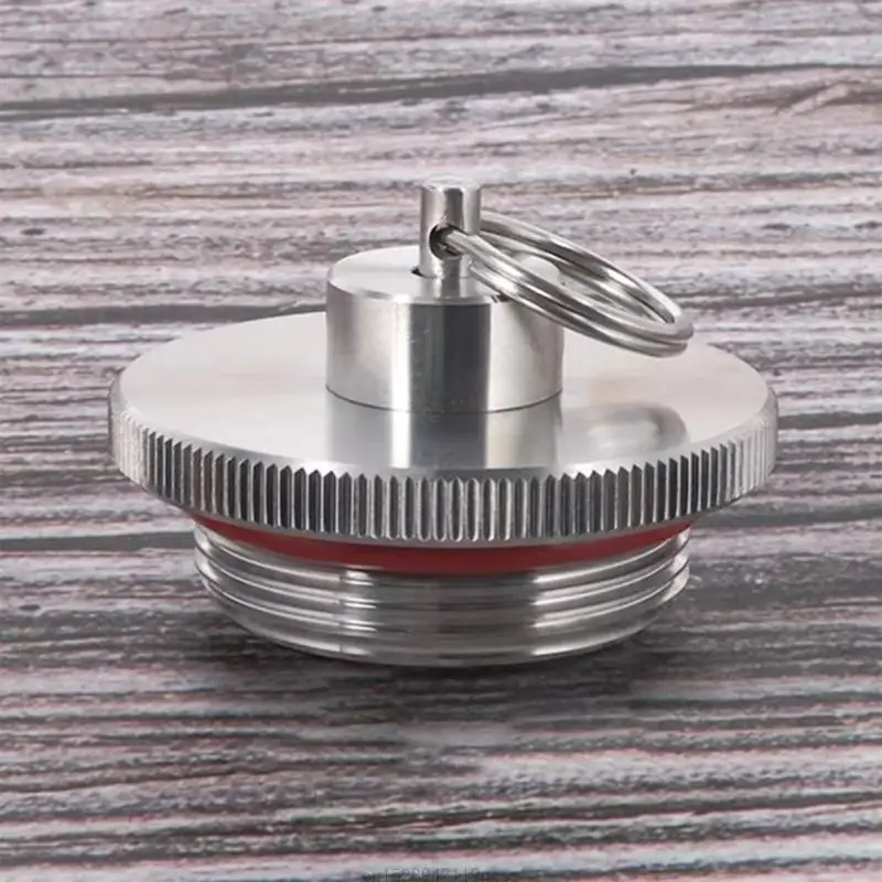 Stainless Steel Beer Kegs Lid Home Brewing Threaded Two Vent Pressure Cover R9UD