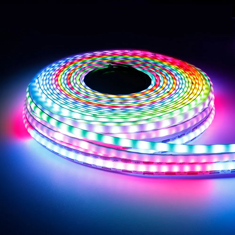 

WS2812B COB RGBIC LED Strip Individually Addressable 60 100 160Leds/m High Density Flexible WS2812 Smart Dream Color Light DC5V