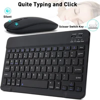 10 lnch Wireless  Bluetooth Mini Keyboard For iPad Phone Tablet Portable Bluetooth Keyboard and Mouse For Samsung Xiaomi Android - Image 3