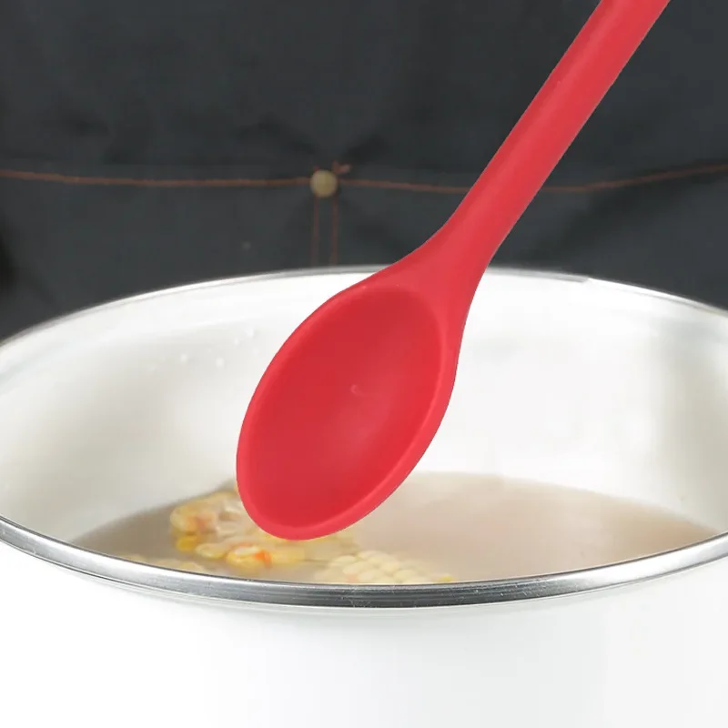 silicone spoon dense spoon long handle shovel cooking utensils household kitchen utensils