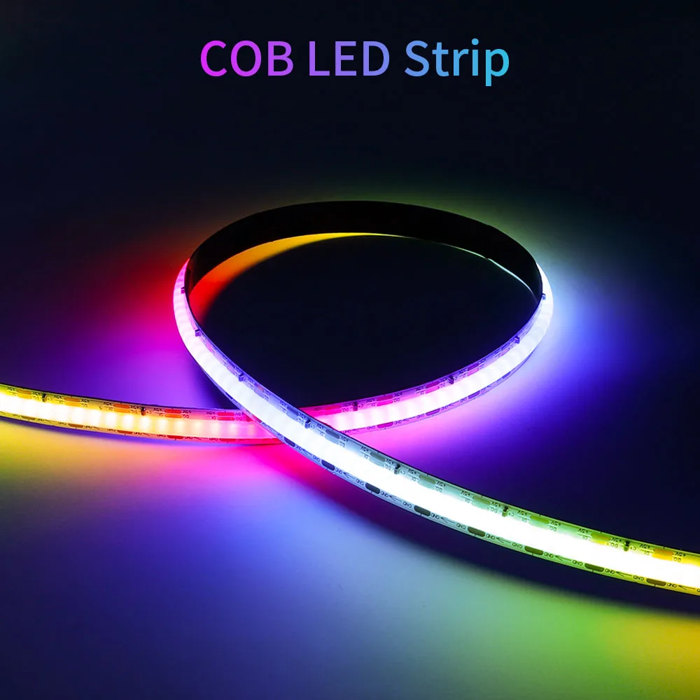

COB LED Strip WS2812B SK6812 240Leds/m Individually Addressable High Density Smart RGB Dream Color COB Led Light DC5V