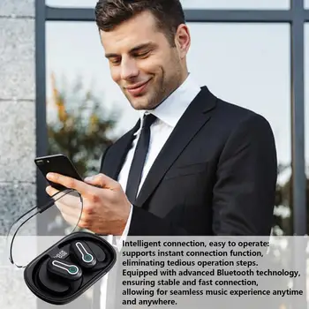 Wireless Earbuds Headphones Open Ear Wireless Headphones Earhook Over-Ear Earphones Earhooks Earhook Cell Phone Earpiece Over 2