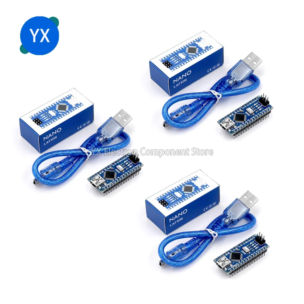 모터 드라이버 선풍기 모듈, USB 케이블 포함, Nano V3.0 USB to TTL 개발 보드, L9110, 10 개, 2 개
