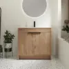 36-Inch Bathroom Vanity with Sink Mid-Century Bathroom Vanities with Top Basin Floor Wood Bathroom Sink Cabinet 1