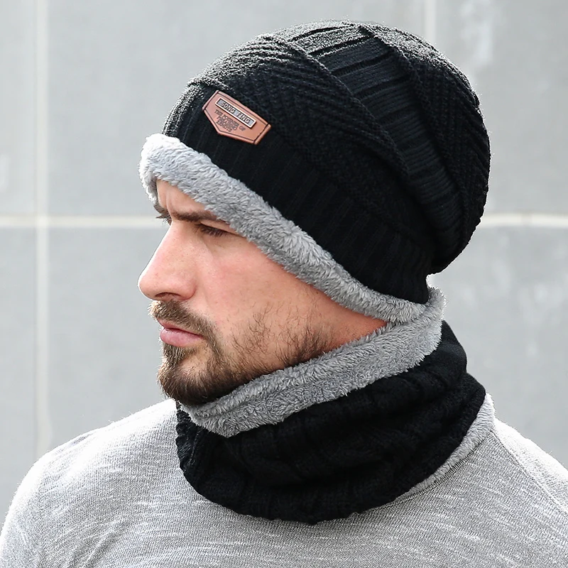 Winter Hats For Men Skullies Beanie Hat Winter Cap Men Women Wool Scarf Caps Balaclava Mask Bonnet Knitted Hat Gorras 1