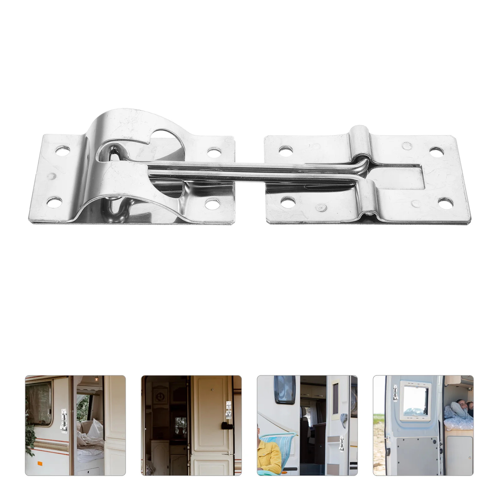 

Rv Camping Trailer Door Lock Latch Freezer Truck Catch Hook Bracket Holder Stainless Steel Galvanized Fixed T-style