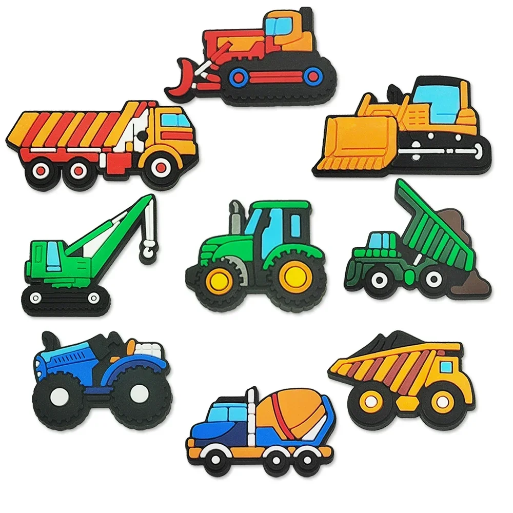 

1 Pack Excavator Buttons For Croc Shoe Charms Girl Shoes Creativity Decoration Grinch Gift Diy PVC Friends Accessories
