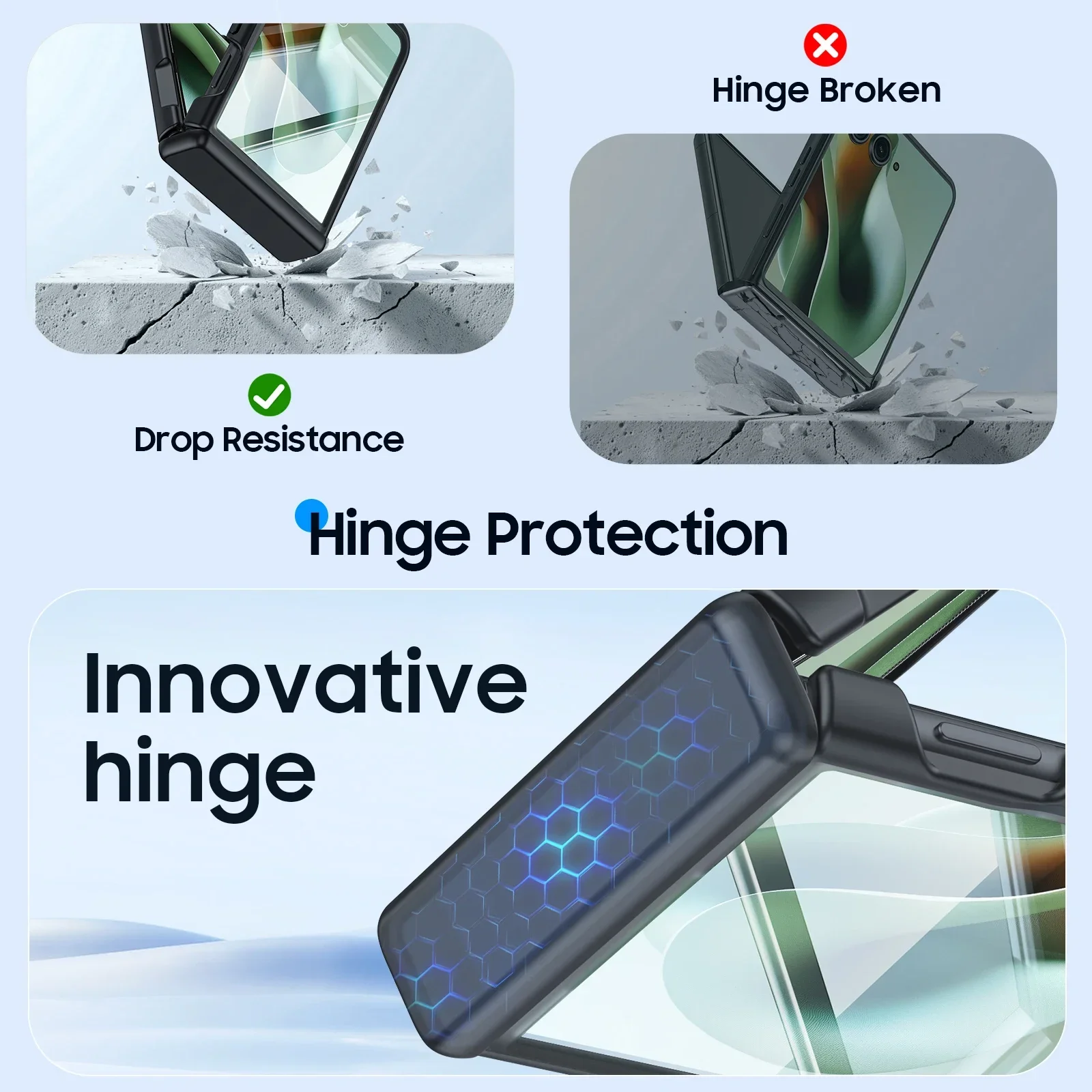 Enhanced Magnetic Translucent Matte Shockproof Phone Case with Screen Protector - Black