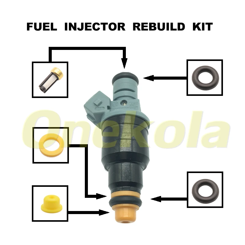 FuelInjectorServiceRepairKitFiltersOringsSealsGrommetsfor