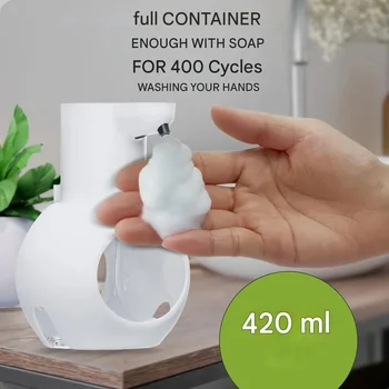 Alternative view of Automatic Soap Dispenser 420ml  Foam Dispenser Touchless Sensor Washing Hand Device USB charge Wall-Mounted