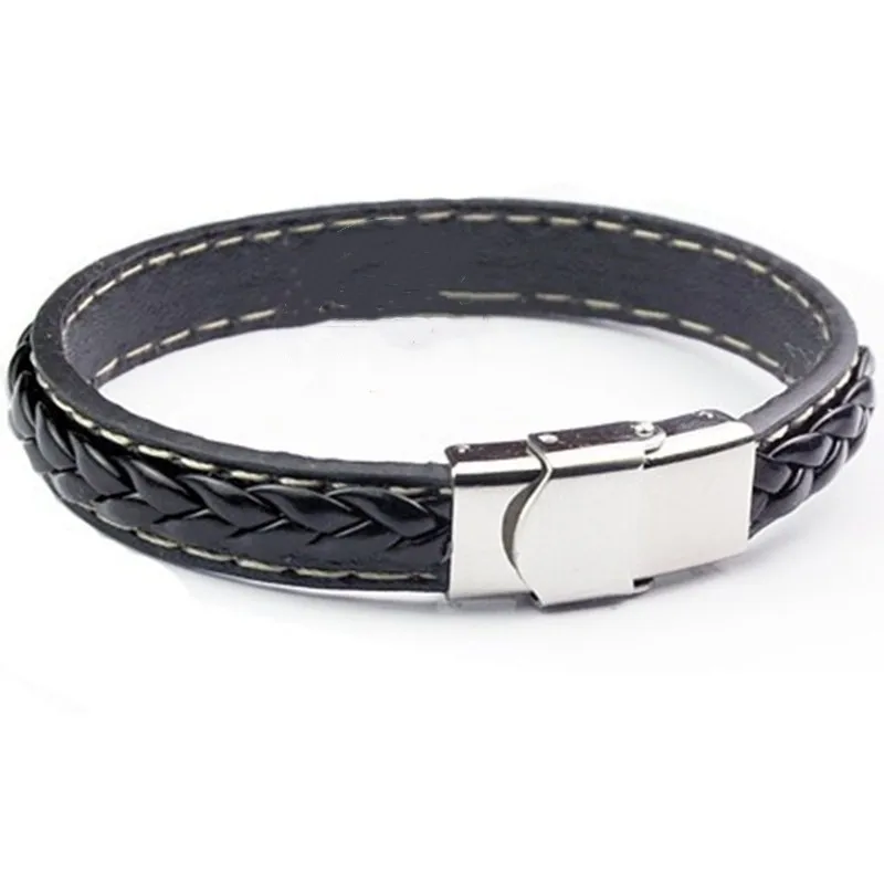 10 teile/los Edelstahl Armband End Verschlüsse Haken fit Rechteck Loch Leder Anschlüsse für DIY Schmuck Machen – Detail 4
