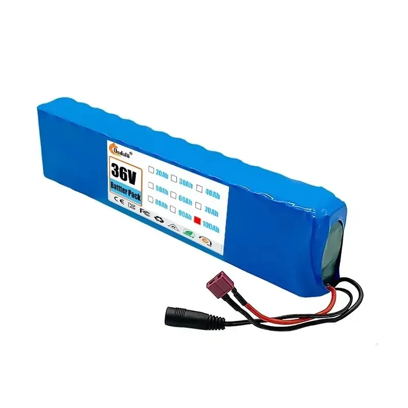 Ultra-Durable 10S3P Electric Scooter Battery 36V 100Ah 18650 Lithium-ion 350W 500W with +42V Charger for Superior Performance rechargeable battery