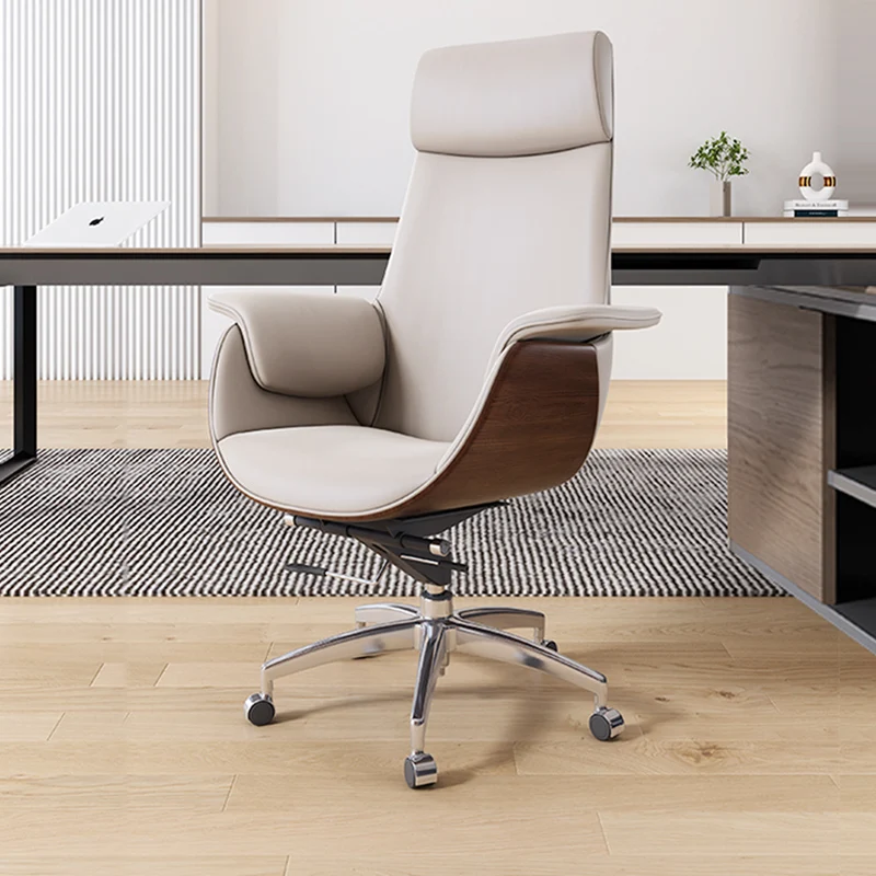 Computer Boss Office Chair Study Reclining PU Leather Chair High Back Break Business Silla Escritorio Office Furniture WKOC