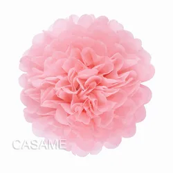 Crepe Paper Flower and Butterfly Wall Decoration Set for Parties and Home Decor (Pink pompom)