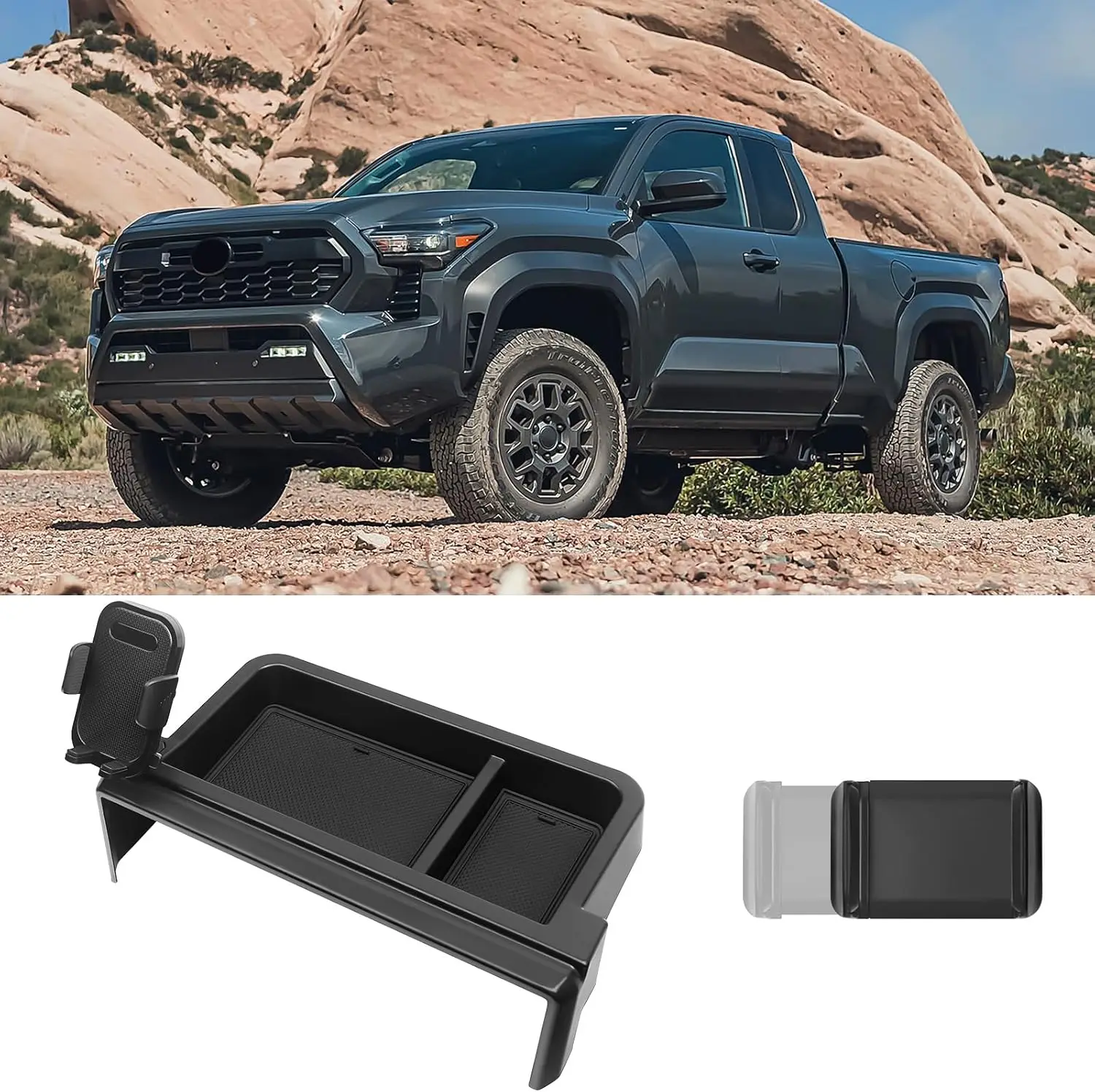 Organizer per Cruscotto Toyota Tacoma 2024 2025 2026 e 4Runner 2025 2026, Accessori per Console Centrale e Cruscotto Post-Schermo