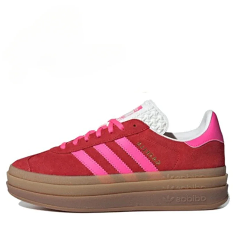 Women Skateboarding Shoes Adidas Originals Gazelle Bold Thick Soled Outdoor Non-slip Comfortable Causal Sneakers