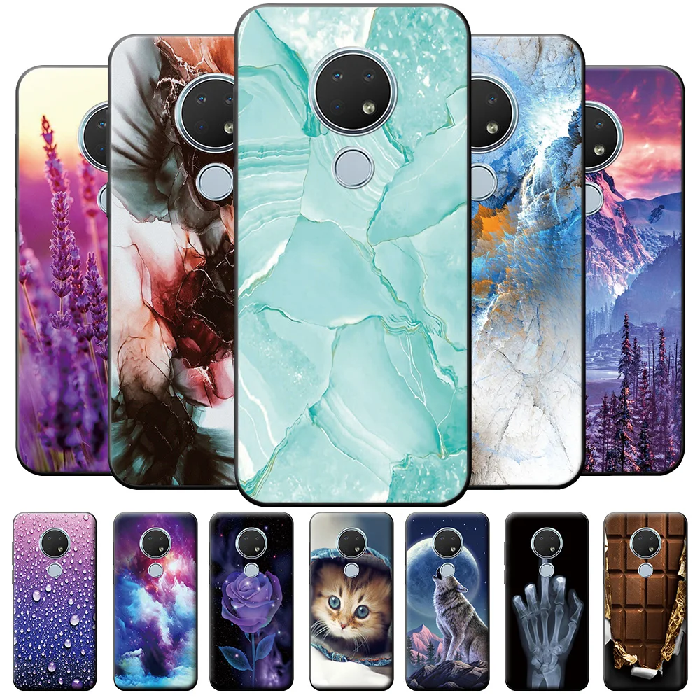 Per Nokia 6.2 Custodia Ta-1200 6.3 Pollici Cute Fashion Lovely Cover Posteriore Custodia In Silicone Per Nokia 6.2 Ta-1198 Tpu Fundas Shells Ta-1201
